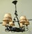 Large French Wrought Iron Country Chandelier, 1960 For Sale - Image 3 of 7