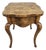 Baker Furniture Square Diminutive French Burlwood Side Table For Sale