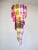Vintage Italian Multicolored Glass and Metal Mariangela Chandelier, 1983 For Sale - Image 10 of 11