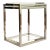 State St. Chrome & Glass End Table by ⁠Michael Amini for Aico For Sale