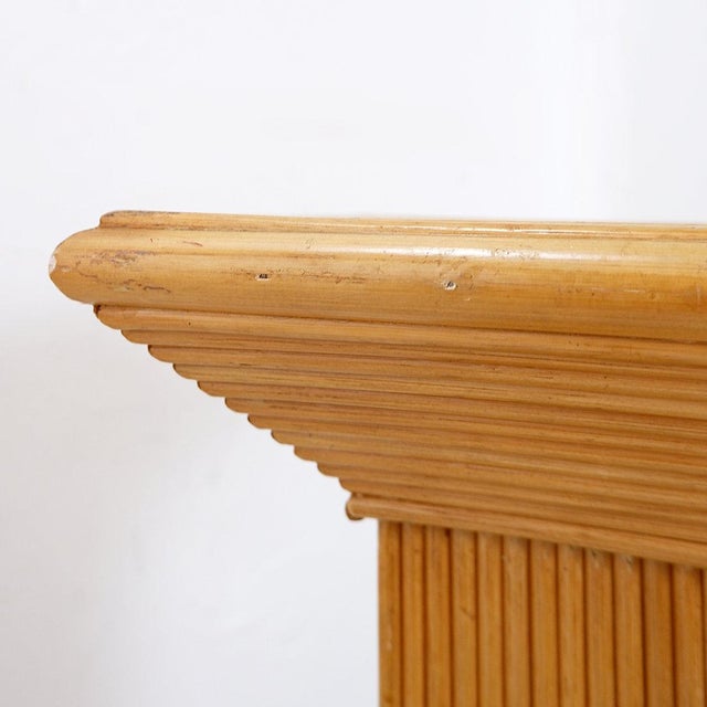 Pencil Reed Pedestal in the style of Vivai Del Sud, 1970s For Sale - Image 3 of 12