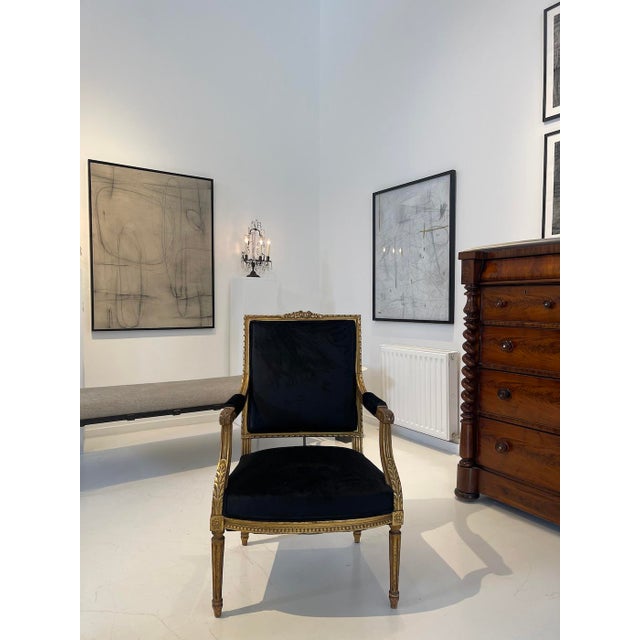 Louis XVI–Style Giltwood Armchairs, France, Late 19th Century - Set of Four For Sale - Image 9 of 12