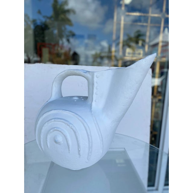 1980s Large Gesso Vessel For Sale In Miami - Image 6 of 7