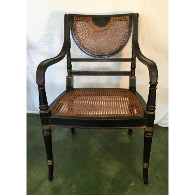 Set of 8 French Cane Dining Chairs Circa 1840 Two Arm & Six Side