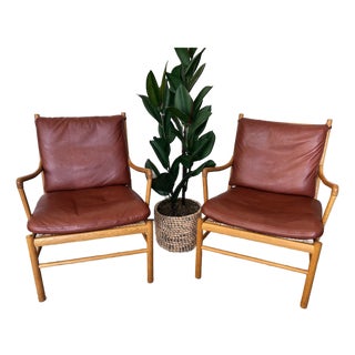 Ole Wanscher for Carl Hansen & Son Ow149 Colonial Chairs - A Pair For Sale