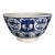 18th Century Dutch Delft Blue & White Chinoiserie Punch Bowl, Circa 1720 For Sale
