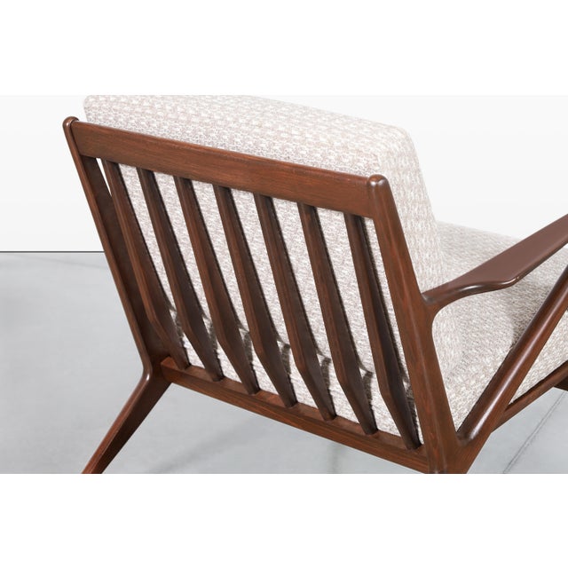 Danish Modern Walnut "Z" Lounge Chairs by Poul Jensen for Selig For Sale - Image 13 of 14