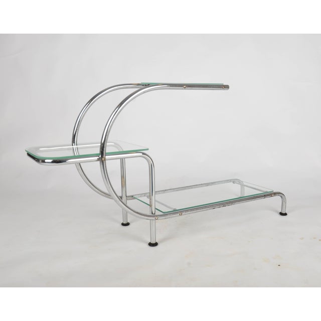 Bauhaus Chrome-Plated Flower Stand by Emile Guyot for Thonet, 1930s For Sale - Image 4 of 9