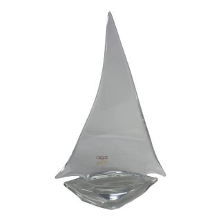 Murano Glass Sailboat by Oggetti For Sale