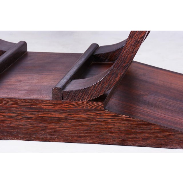 1920s Art Deco Folding Table in Wengé, France, 1920s For Sale - Image 5 of 16