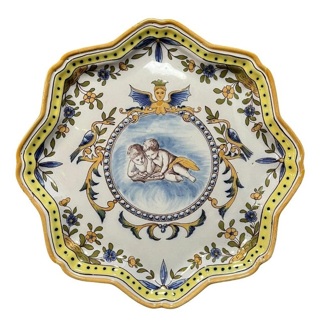 Large Polylobed Earthenware Dish from Manufacture de Charolles For Sale - Image 6 of 6