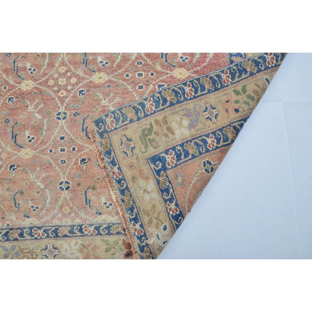 Vintage Handknotted Wool Carpet For Sale - Image 10 of 10