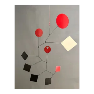 Contemporary Abstract Aluminum Sheet, Metal Wire and Acrylic Sculpture "Alexander's Inspiration" by Amaury Maillet