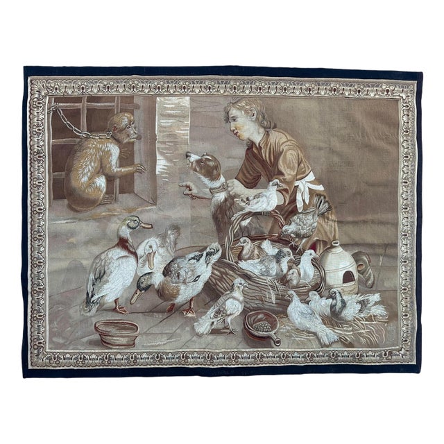 Antique Spanish Royal Manufactury Tapestry, 1890s For Sale