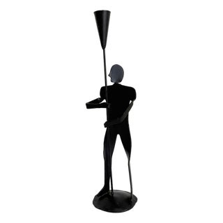 Brutalist Figurative Candle Holder, 1970s For Sale