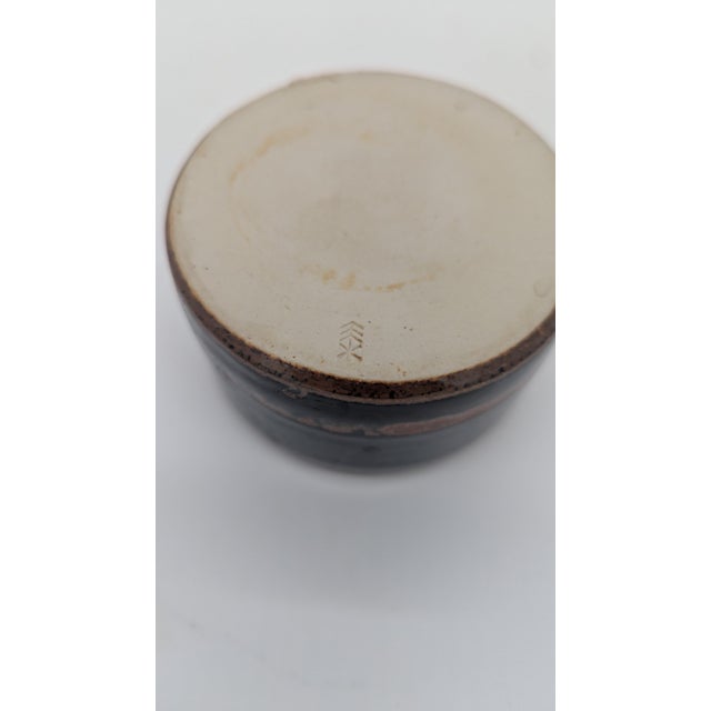 Black Elly and Wilhelm Kuch Studio Pottery Lidded Box For Sale - Image 8 of 8