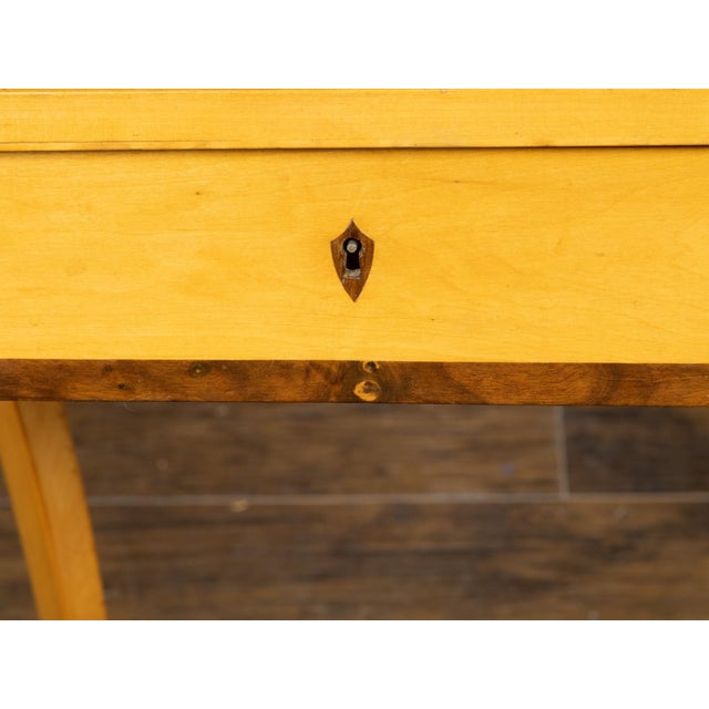 Austrian Biedermeier 19th Century Table with Octagonal Top and Divided Drawer For Sale - Image 12 of 12
