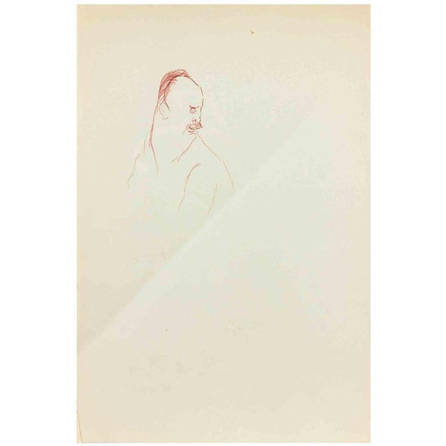 Watercolor on paper realized in 1940s. Hand signed. Very good condition. This piece is attributed to the mentioned...