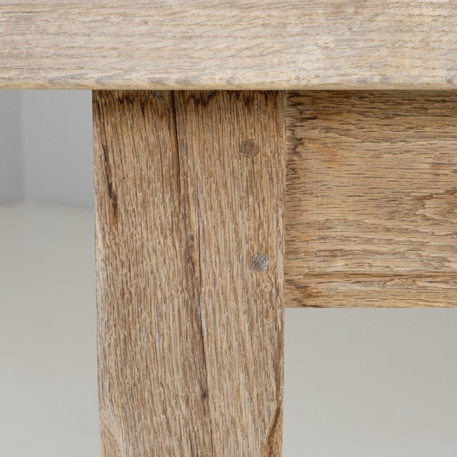 Brown 20th Century French Oak Dining Table For Sale - Image 8 of 18
