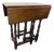 18th Century Drop Leaf Gate Leg Brown Mahogany Small Table William & Mary For Sale