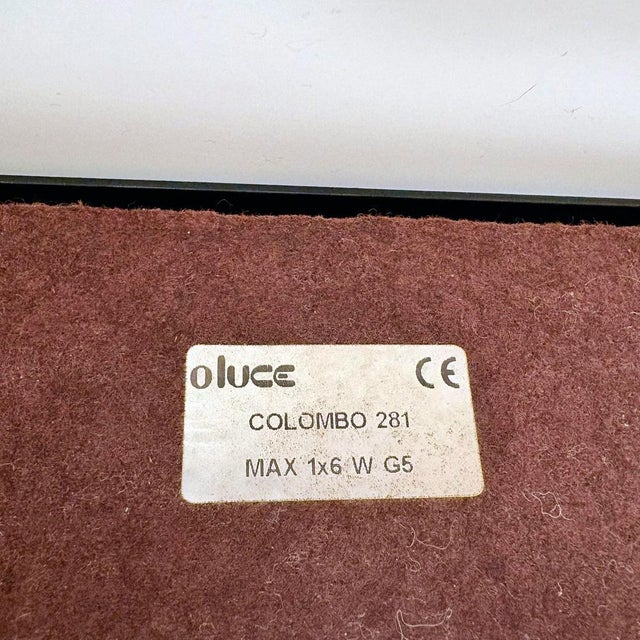 Black Acrilica 281 Table Lamp by Joe Colombo for Oluce, 1960s For Sale - Image 8 of 9