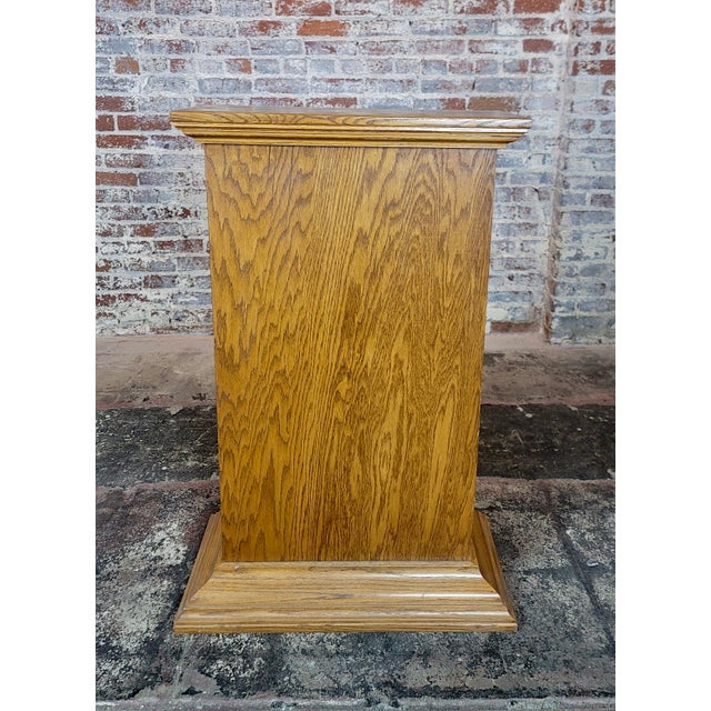 1930s Carved Oaks Stand - 4 Feet Tall For Sale In Los Angeles - Image 6 of 8