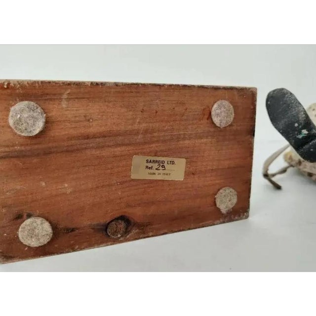 Brown 1980s Vintage Sarreid Ltd. Wood Court Jester Sculpture For Sale - Image 8 of 10