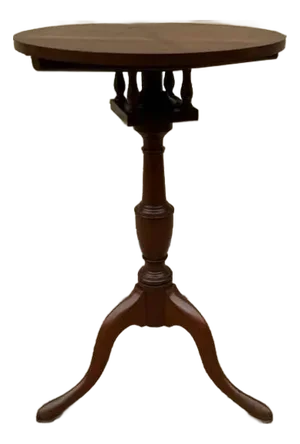 Vintage Biggs Thomas Jefferson Mahogany Birdcage Tilt Top Table