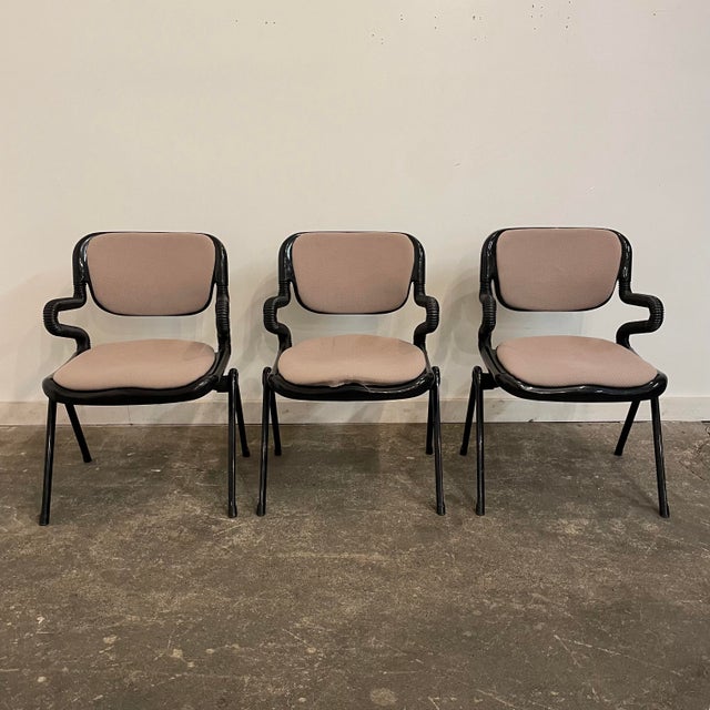 One “Vertabra” Arm Chair by Giancarlo Piretti Italian Post Modern Design For Sale In Cleveland - Image 6 of 12