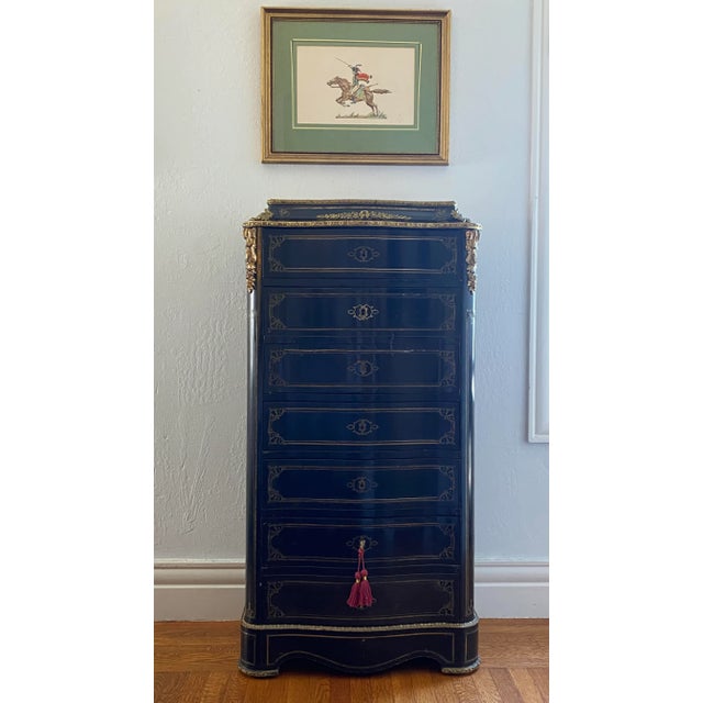 Antique Mid 19th Century French Napoleon III Style Secretary Cabinet For Sale - Image 12 of 12
