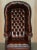 Victorian Late 20th Century Fully Restored Hand-Dyed Cigar Brown Leather Chesterfield Tufted Porters Armchair For Sale - Image 3 of 13