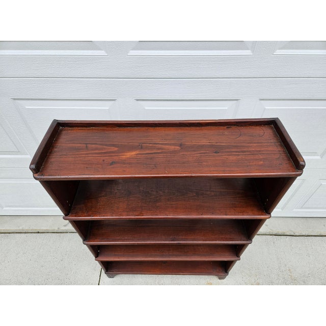 Rustic Antique Rustic Wooden Book Shelf For Sale - Image 3 of 12