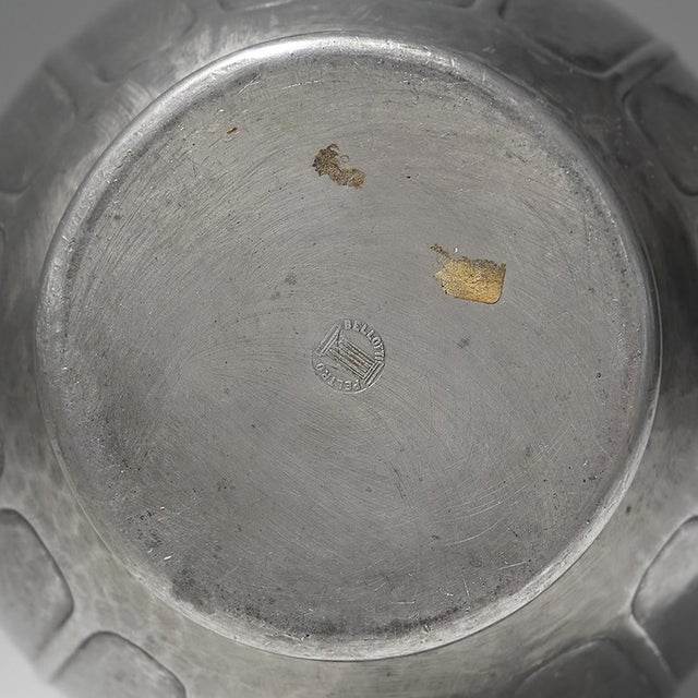 Art Deco Pewter Vase by Bellotti, 1920s For Sale - Image 11 of 13