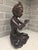 Signed Mid 20th Century Balinese Macassar Ebony Wood Seated Young Boy Sculpture by K. Aria (Mas, Bali) For Sale - Image 4 of 12