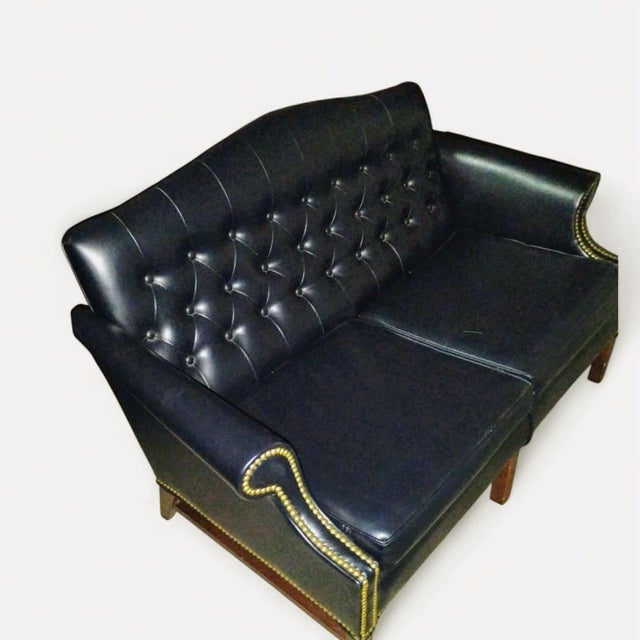 1984 Chesterfield Settee by the Boling Furniture Company For Sale In Raleigh - Image 6 of 9