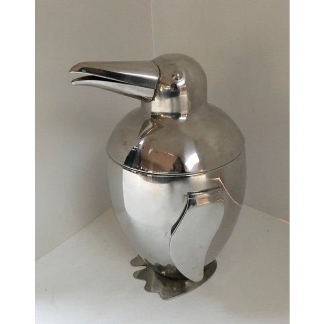 Stainless Steel Penguin Ice Bucket Chairish
