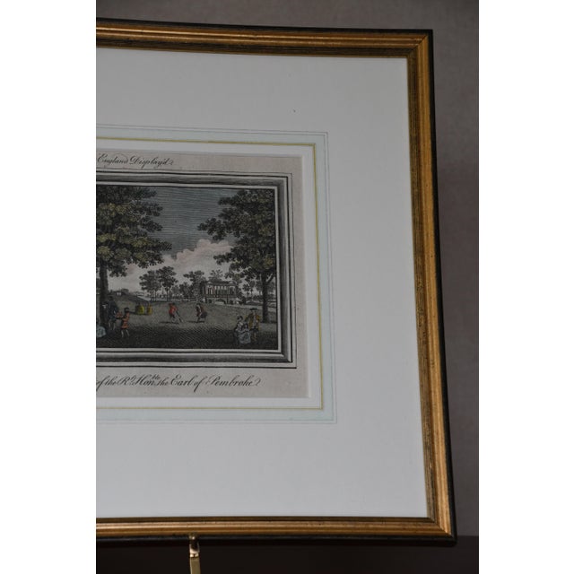Mid 18th Century 18th Century Hand-Colored Print of Wilton House, C. 1769 For Sale - Image 5 of 6
