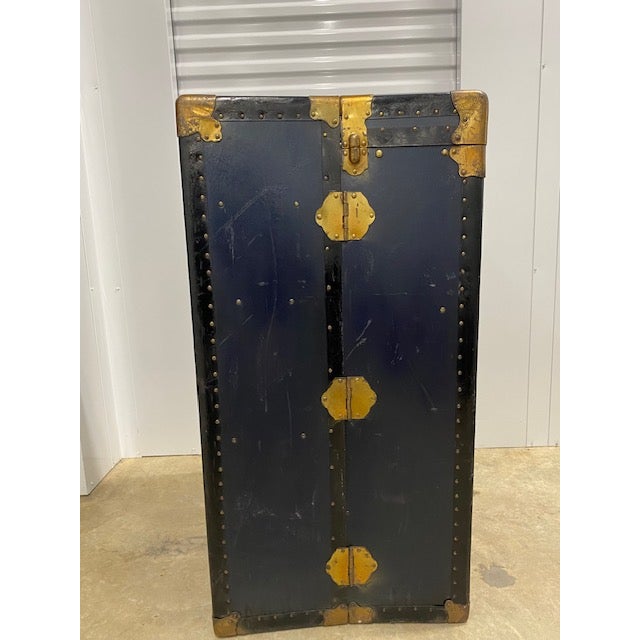 1920s Upright Antique Steamer Trunk Chairish