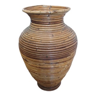 Vintage Late 20th Century Pencil Reed Vase For Sale