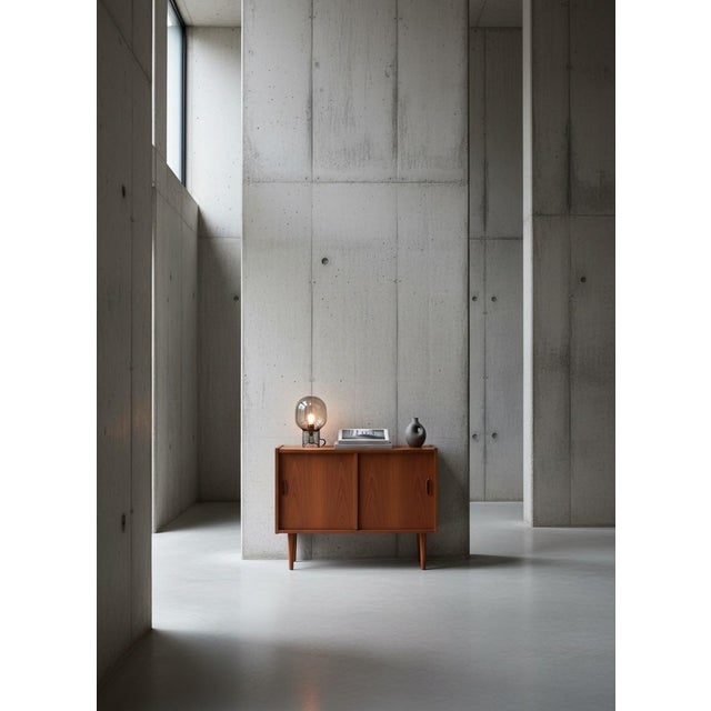 Low Teak Sideboard by Svend Aage Rasmussen for Alderlyst Møbelfabrik, Denmark, 1960s For Sale - Image 4 of 17