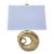 Vintage Solid Brass Swirl Lamp For Sale