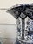 Ceramic Vintage Large Delft Trumpet Vase Blue and White Floral Boch Royal Sphinx Urn For Sale - Image 7 of 18
