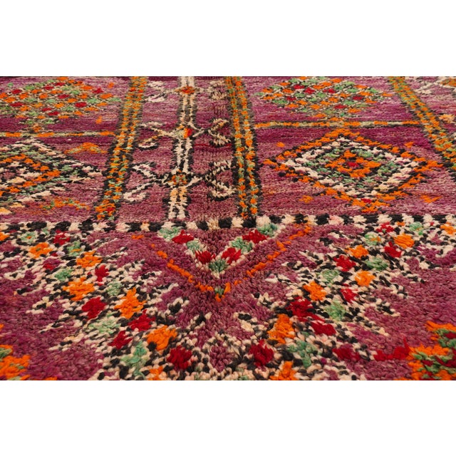 Mid 20th Century Vintage Beni M'Guild Moroccan Rug, 05'07 X 11'09 For Sale - Image 5 of 10