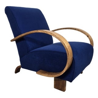 Art Deco Lounge Chair by Jindřich Halabala, 1950s For Sale
