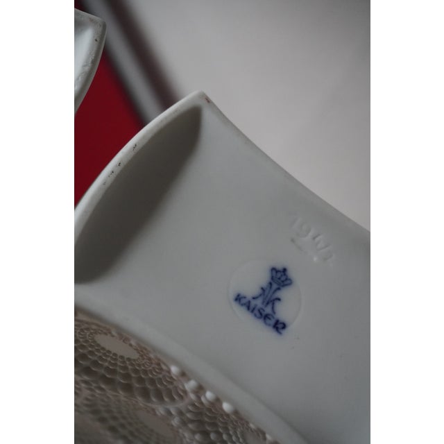 Ceramic Vintage German Vases in Biscuit Porcelain from AK Kaiser, 1960s, Set of 3 For Sale - Image 7 of 11