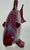 Ruby-Red Large Art Glass Fish Figurine by Chris Belleau, Signet. For Sale - Image 9 of 10