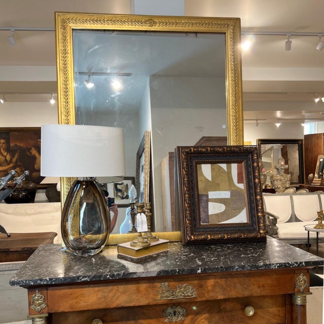 19th Century French Empire Gilded Mirror - Med/Lg For Sale - Image 4 of 5
