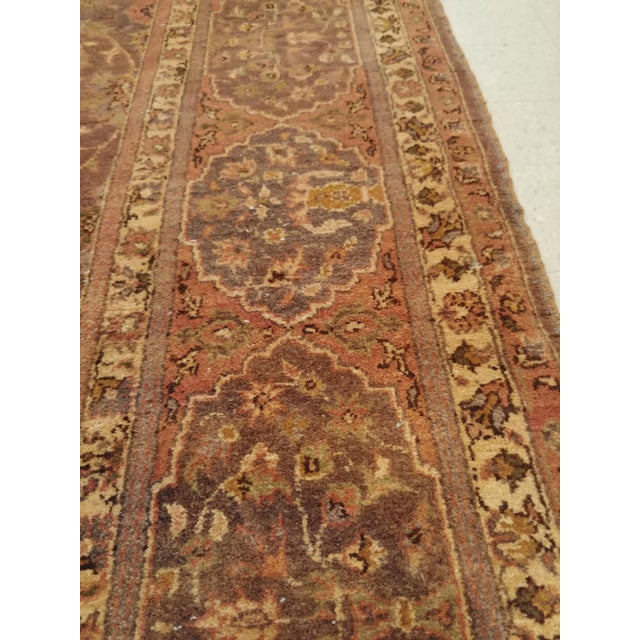 Antique Tabriz Persian Carpet Handmade Oriental Rug Gold, Brown, Peach and Taupe For Sale In New York - Image 6 of 8