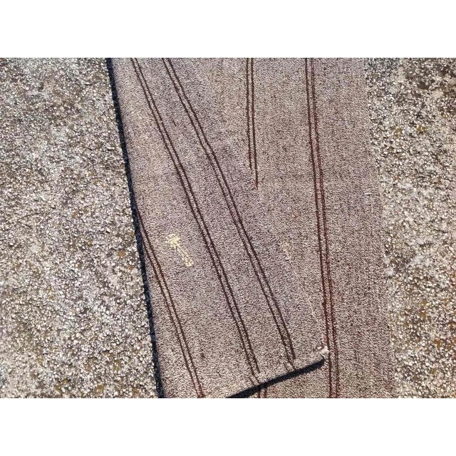1960s 1960s Vintage Turkish Handknotted Kilim Runner -33"x86" For Sale - Image 5 of 5