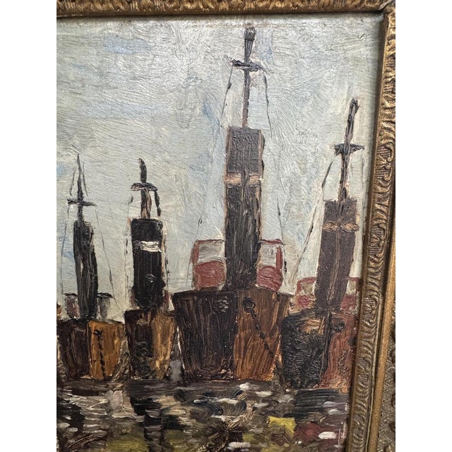 Black C J Verney, 1935, Oil on Masonite For Sale - Image 8 of 14